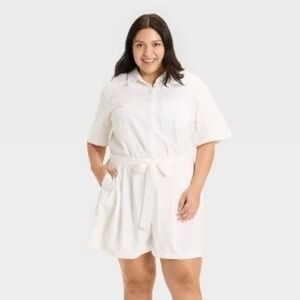 Ava & Viv Cotton/rayon Jumpsuit 3x Vaction Ready